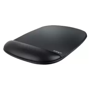 image of StarTech.com Mouse Pad with Hand rest 6.7x7.1x 0.8" (17x18x2cm) Ergonomic Mouse Pad with Wrist Support Desk Wrist Pad w/ Non-Slip PU Base Cushioned Ge