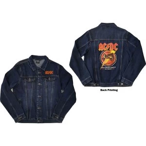 Image of AC/DC - About To Rock Unisex Large Denim Jacket - Blue