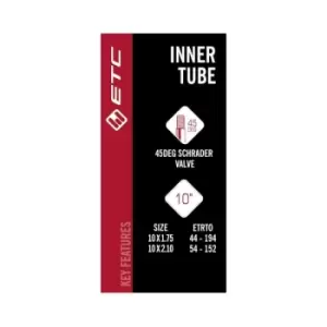 image of ETC Inner Tube 10 X 1.75-2.10 Schrader Valve 45 Degree