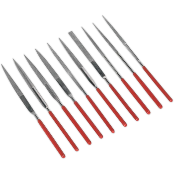 Image of Sealey 10 Piece Diamond Needle File Set