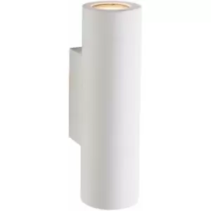 image of Up & Down LED Wall Light Primed White (Ready for Paint) Modern Lamp Fitting Kit