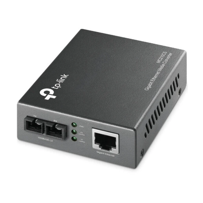 Image of TP Link MC210CS network media converter 1000 Mbps 1310 nm Single-mode Black MC210CS