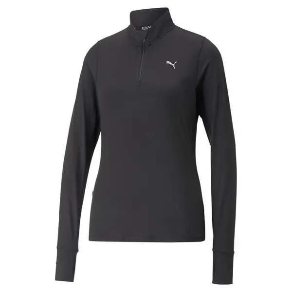 Image of Puma FAVORITE quarter ZIP W Long Sleeve Performance T-Shirts 12 (M) Blue 45293718390