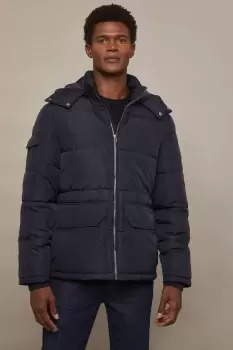 Image of Mens Quilted Utility Puffer Jacket