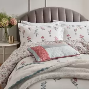 Image of Helena Springfield Ashley Kingsize Duvet Cover Set, Raspberry & Teal
