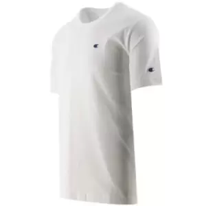 Image of Champion White Jersey Crew Neck T-Shirt