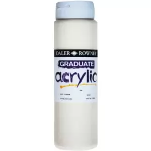 image of Daler Rowney 123500024 Graduate Acrylic Paint 500ml Buff Titanium