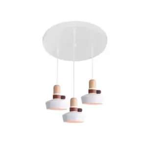 Image of Radnevo Ceiling Pendant Light 3x E27 Max 40W White