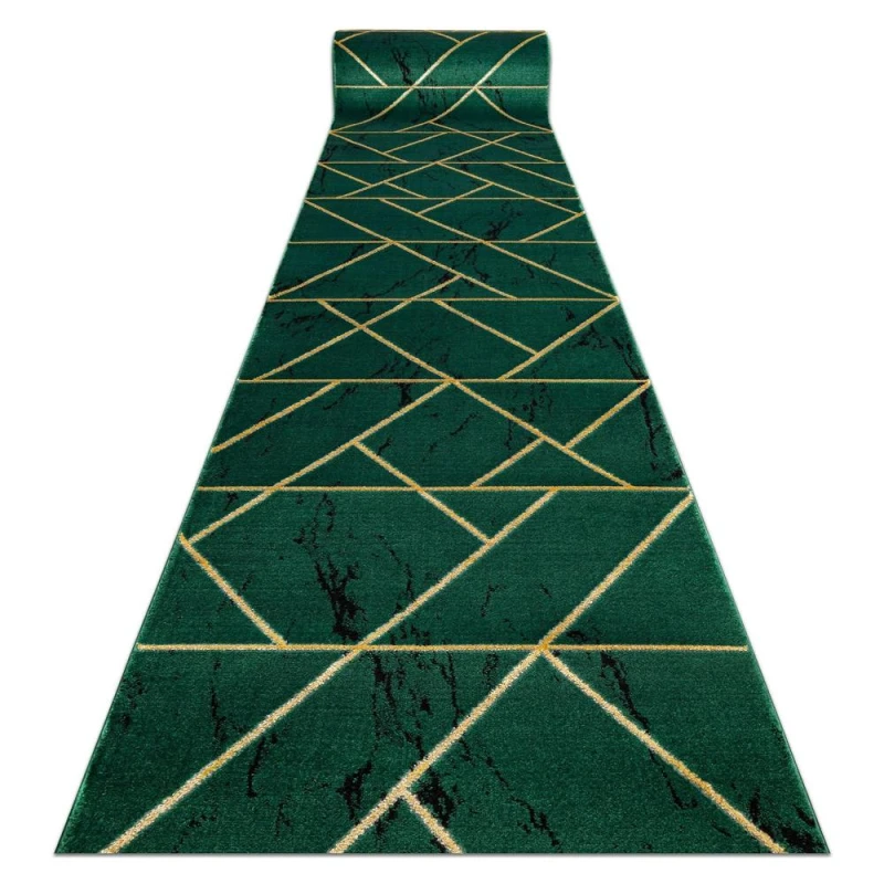 Image of RugsX Exclusive Emerald Runner in Green Size: 80cm x 160cm Green Unisex 80cm x 160 cm