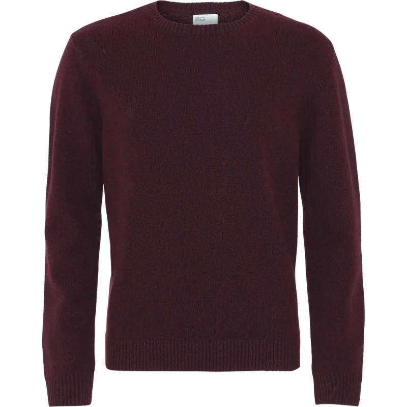 Image of Colorful Standard Wool round neck sweater Colorful Standard Classic Merino oxblood red Rouge Unisex XS