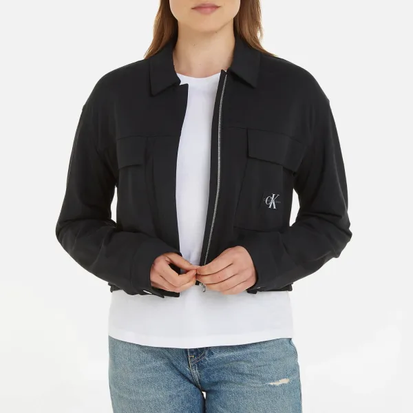 Image of Calvin Klein Jeans Milano Cropped Shell Utility Jacket - XS