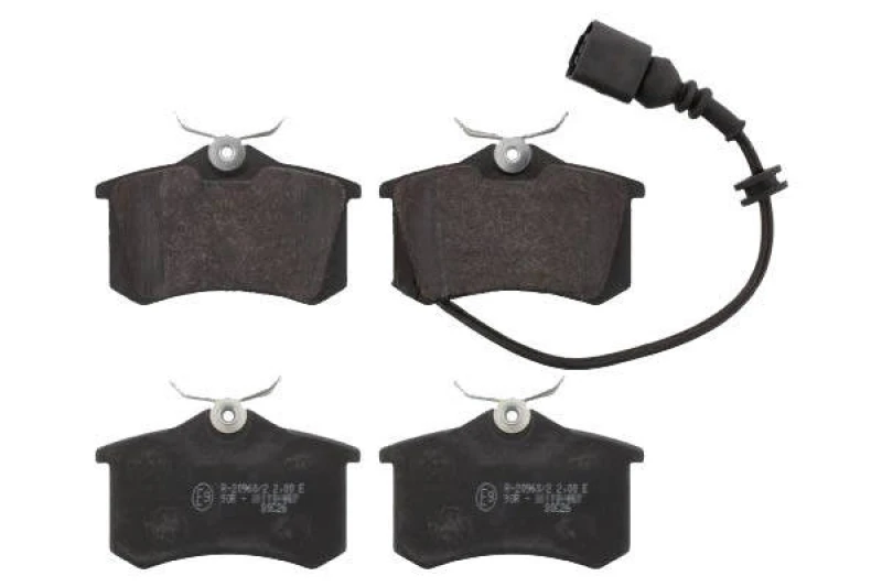 Image of SWAG 30 91 6639 Brake pad set Rear Axle, incl. wear warning contact Brake Pad Set,disc brake (402)