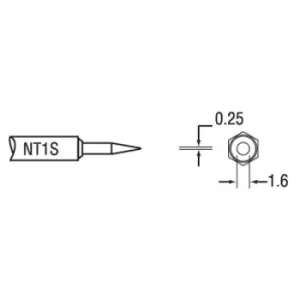 Image of Weller Nt1S Tip, Straight, 0.25Mm