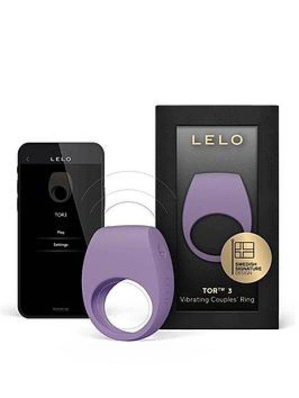 Image of Lelo TOR 3 Vibrating Couples Ring (Violet Dusk), Purple, Women Purple W5CHO Female