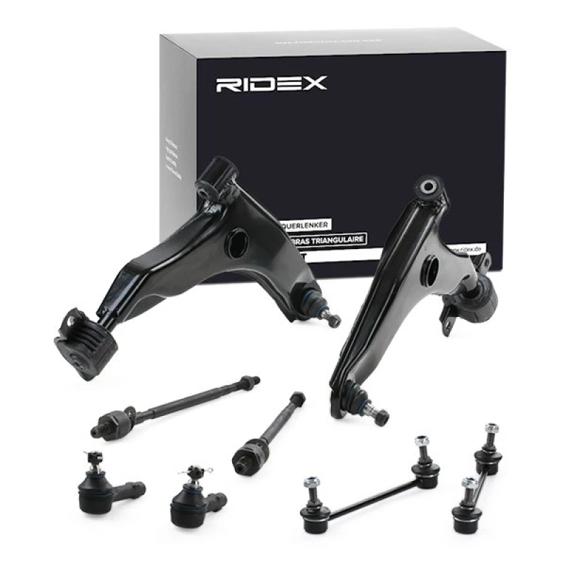 Image of RIDEX 2905L0025 Link Set, wheel suspension with coupling rod, Front Axle Right Link Set,wheel suspension (2905)