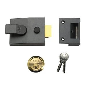 image of Yale Locks P88 Standard Nightlatch 60mm Backset DMG Finish Visi