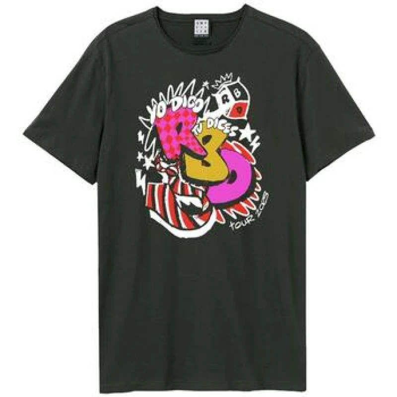 Image of Amplified Amplified Men Yo Digo TV Dices RBD T-Shirt in Charcoal Size: X-Small Charcoal XS Male 5063806628194