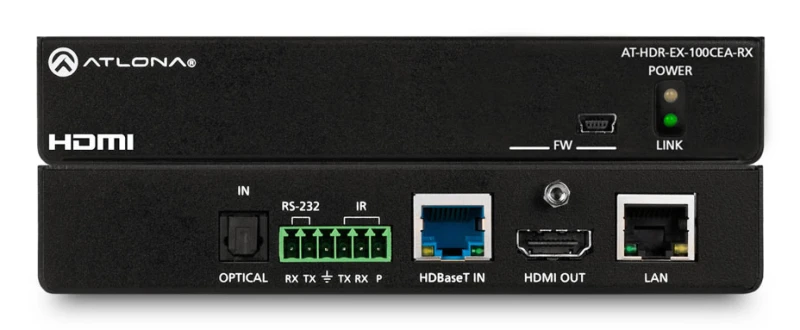 Image of Atlona AT-HDR-EX-100CEA-RX AV extender AV transmitter & receiver