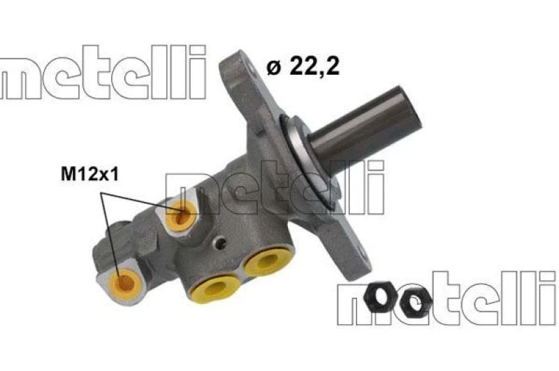 Image of METELLI Brake master cylinder METELLI 05-1227