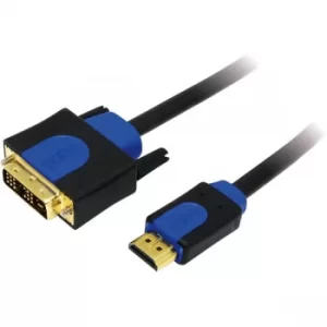 image of LogiLink CHB3102 Cable HDMI To DVI, DVI To HDMI 2m