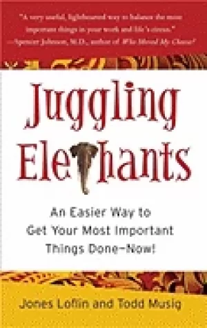 Image of juggling elephants an easier way to get your most important things done now