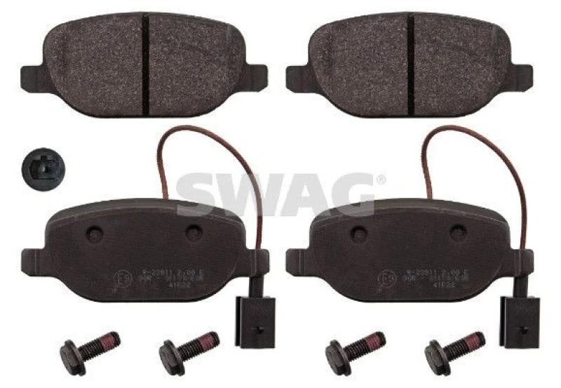 Image of Brake pad set SWAG 74 11 6002