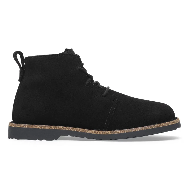Image of Birkenstock Womens suede leather ankle boots Birkenstock Uppsala Noir Female 36