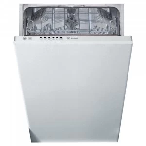 Image of Indesit DSIE2B10UKN Slimline Fully Integrated Dishwasher