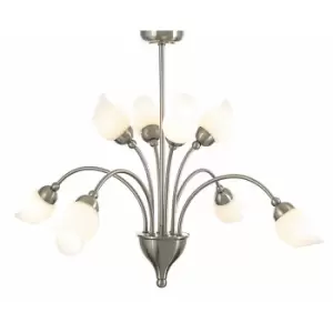 image of Rimini Pendant 8 Light G9 Satin Chrome