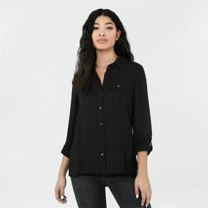 image of Firetrap Long Sleeve Shirt Ladies - Black