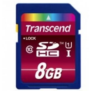 image of 8GB Secure Digital High Capacity Class 10 UHS I Flash Card TS8GSDHC10U1