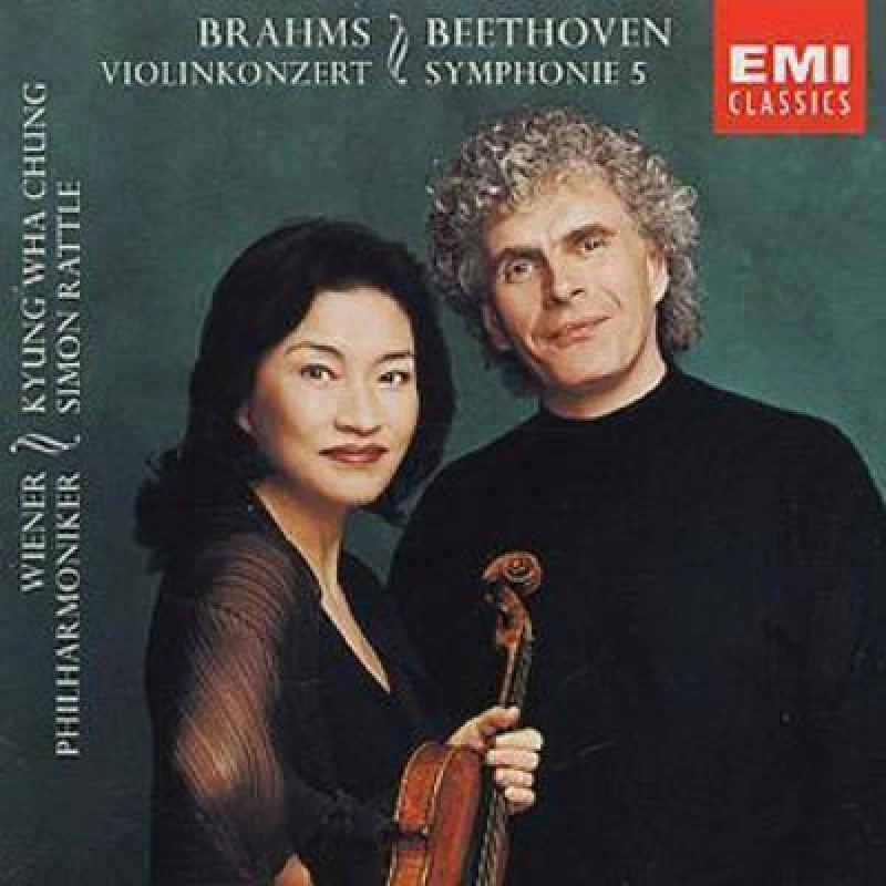 Image of RecordCityJP CD VIENNA PHILHARMONIC ORCHESTRA, JOHA - Symphony 5 / Violin Concerto 724355716521 EMI Classics 2001 US Classical Used