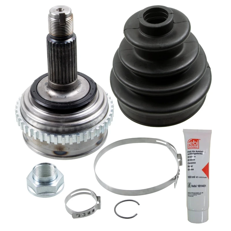 Image of FEBI BILSTEIN 185871 CV Joint Front Axle Right, with nut, with grease Joint Kit,drive shaft (5)