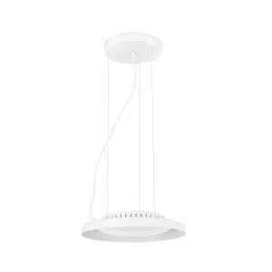 Image of Dolme LED Round Ceiling Pendant Light White