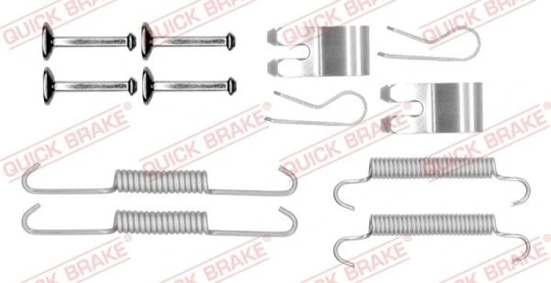 Image of QUICK BRAKE Brake shoe fitting kit QUICK BRAKE 105-0013