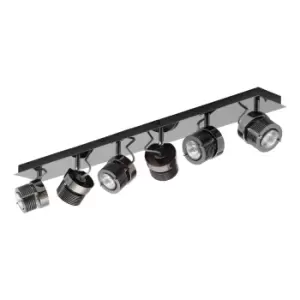 Image of Inlight Pedro 6-Light Bar Spotlight Black Chrome