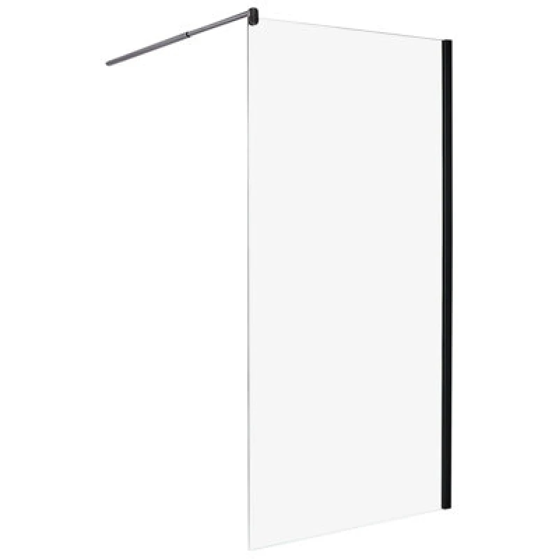 Image of Beliani Shower Screen Ahaus 1000 X 1900 mm Black