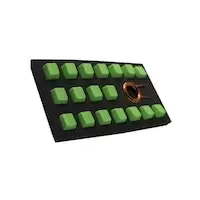 image of Tai-Hao TPR Rubber Backlit Double Shot 18 Keys Neon Green