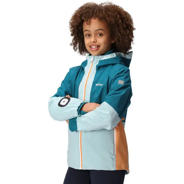 Image of Regatta Boys Hydrate VIII 3in1 Waterproof Breathable Jacket 5-6 Years - Chest 59-61cm (Height 110-116cm) Sea Haze/Gulfstream RKP261G-P9U-5