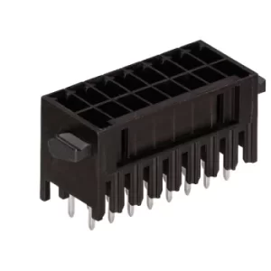 Image of WAGO 713-1403 3 x 2 Pole 3.5mm 10A MCS Vertical PCB Male Header Black