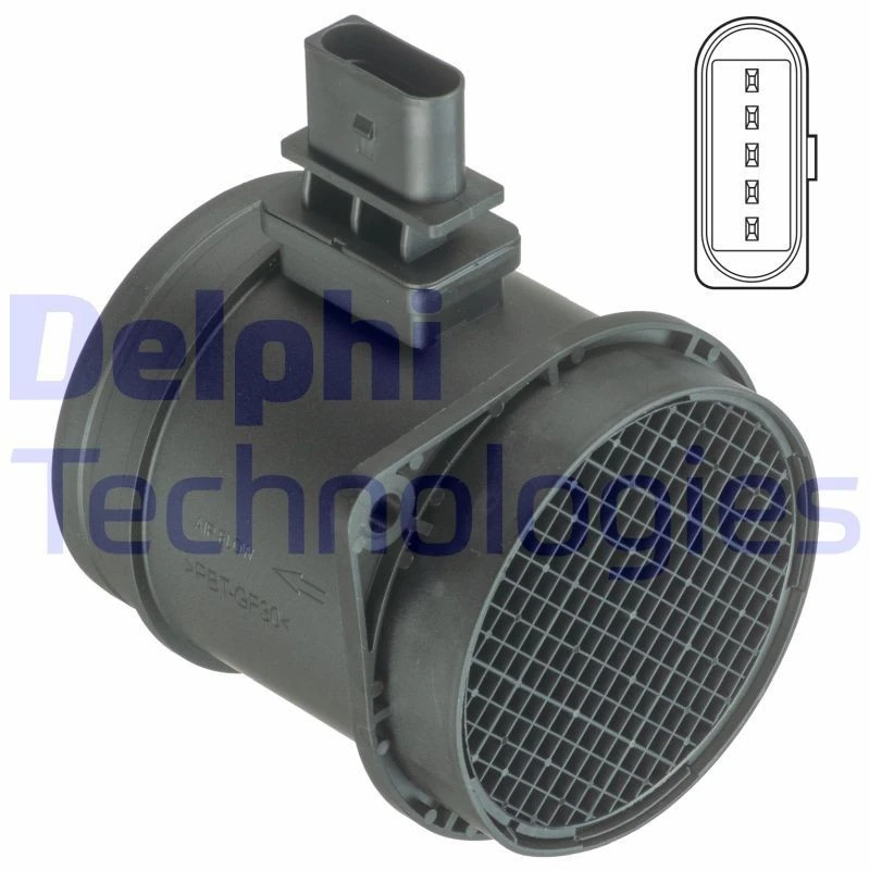 Image of DELPHI Mass air flow sensor DELPHI AF10408-12B1