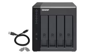 image of QNAP TR-004 HDD/SSD enclosure Black 2.5/3.5"