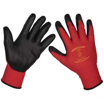 image of Worksafe 9125XL/12 Flexi Grip Nitrile Palm Gloves (X-Large) - Pack...