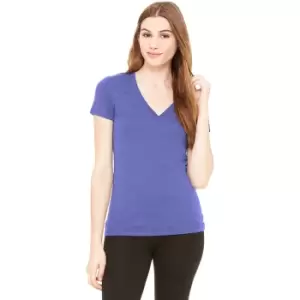 image of Bella Ladies/Womens Triblend Crew Neck T-Shirt (M) (Blue Triblend)