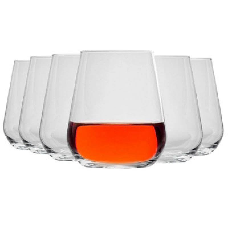 Image of Bormioli Rocco Inalto Uno Stemless Wine Glasses - 350ml Clear unisex