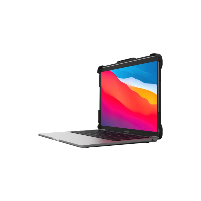 Image of Max Cases MAXCases Extreme Shell-L for Macbook Air 13" (2018/19/20 w/Touch ID - M1 Chip) (Black/Clear) AP-ESL-MBA-13M-BCLR