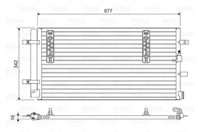 Image of Air conditioning condenser VALEO 814419