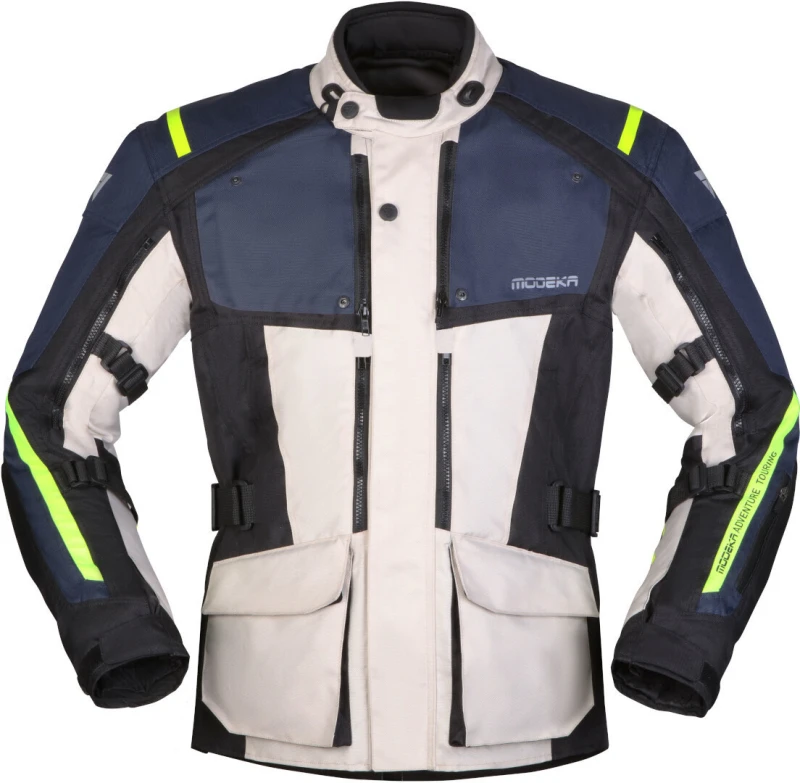 Image of Modeka Varus Jacket Light Grey Blue Size S