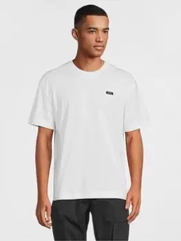 Image of Calvin Klein Cotton Comfort Fit T-Shirt, White, Size L, Men