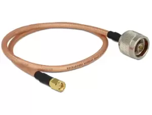 image of DeLOCK 88896 coaxial cable RG-142 0.4 m SMA